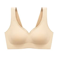 Women's Seamless Full Coverage Wireless Stretchy Daily Comfort Bra