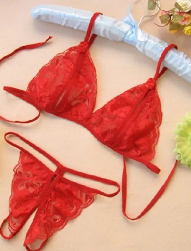 Women's Sexy Lingerie Lingerie Set Pure Color Lovers Hot Home Valentine's Day Bed Lace Breathable Straps Sleeveless Backless Summer Spring Home Outfits