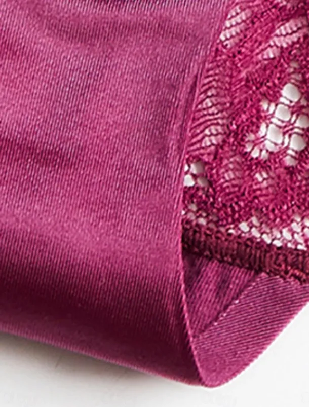 Women's Sexy Lingerie Panties Pure Color Lovers Hot Home Valentine's Day Bed Ice Silk Breathable Hole Summer Spring Home Outfits