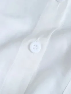 Women's Shacket Comfortable Breathable Buttons Casual Plain Vacation Street Casual Daily Wear Single Breasted Long Lapel Regular Fit Long Sleeve Outerwear White Blue Spring Fall