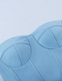 Women's Shapewear Pure Color Corsets Street Date Going out Breathable Bandeau Sleeveless Backless Summer Spring Home Outfits