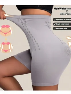 Women's Shapewear Shapewear Short High Waist Plain Elastic Waistband Soft Comfortable High Elasticity Yoga Cuticolor Grey Black Brown Summer Spring Slim Fit