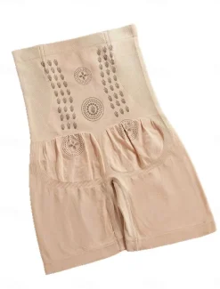 Women's Shapewear Shapewear Short High Waist Plain Elastic Waistband Soft Comfortable High Elasticity Yoga Cuticolor Grey Black Brown Summer Spring Slim Fit