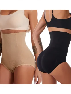 Women's Shapewear Shaping Panty Elastic Nightwear Nylon Spandex Formal Wedding Party Solid Colored Black Apricot Summer Spring Fall Winter