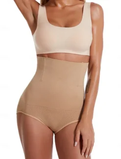 Women's Shapewear Shaping Panty Elastic Nightwear Nylon Spandex Formal Wedding Party Solid Colored Black Apricot Summer Spring Fall Winter