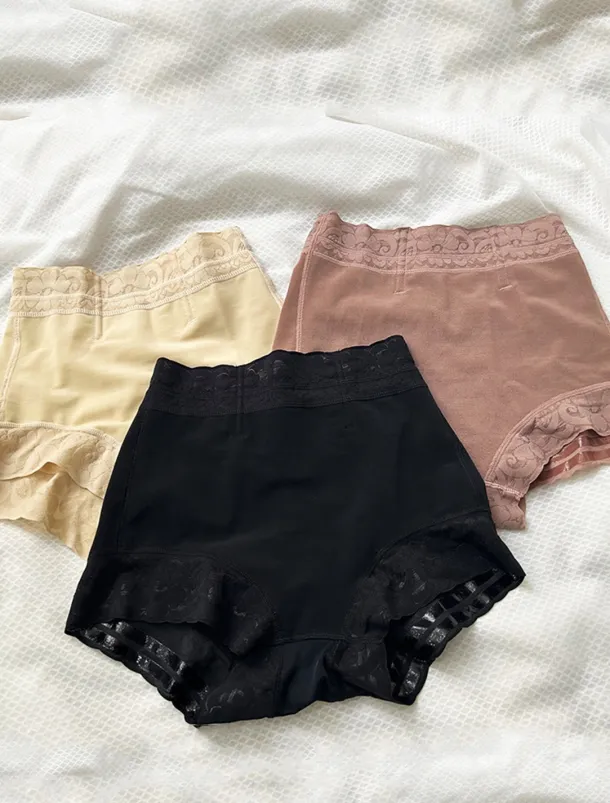 Women's Shapewear Shaping Panty MeshNightwearNylon Solid Colored Black Light Brown Khaki Spring & Summer Fall & Winter