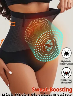 Women's Shapewear Waist Trainer Sport Pure Color Elastic Waist Daily Sleeveless Black Summer Spring Fall Winter