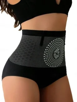 Women's Shapewear Waist Trainer Sport Pure Color Elastic Waist Daily Sleeveless Black Summer Spring Fall Winter