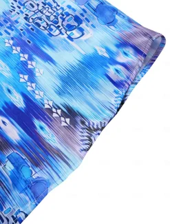 Women's Shirt Basic Buttons Print Long Sleeve Regular Tops Casual Pink Blue Green Spring Fall