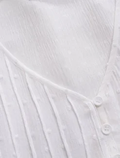 Women's Shirt Lace Shirt Linen-Inspired Shirts Blouse Pure Color Basic Casual 3/4 Length Sleeve V Neck Regular Tops Daily Lace Buttons White Pink Green Dark Blue Summer Spring Fall