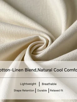 Women's Shirt Linen-Inspired Shirts Blouse Solid Color Stylish Casual 3/4 Length Sleeve Crew Neck Regular Tops Daily Pocket Black Khaki Summer