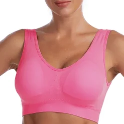 Women's Shockproof Sports Bra Light Support Plus Size Bralette Removable Pad Nylon Spandex Yoga Fitness Gym Workout 10 Colors Breathable Lightweight Soft Padded Home Outfits