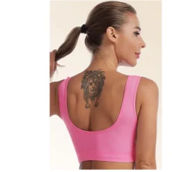 Women's Shockproof Sports Bra Light Support Plus Size Bralette Removable Pad Nylon Spandex Yoga Fitness Gym Workout 10 Colors Breathable Lightweight Soft Padded Home Outfits