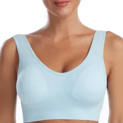Women's Shockproof Sports Bra Light Support Plus Size Bralette Removable Pad Nylon Spandex Yoga Fitness Gym Workout 10 Colors Breathable Lightweight Soft Padded Home Outfits