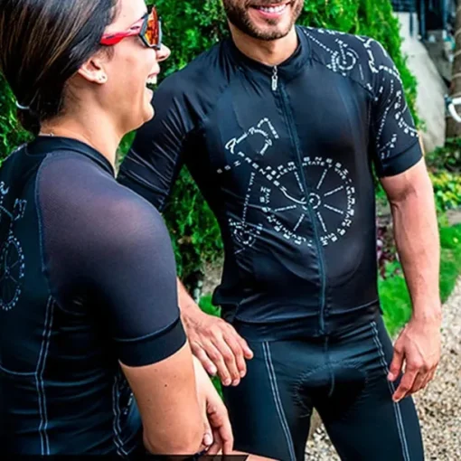 Women's Short Sleeve Triathlon Tri Suit Cycling Jersey with Shorts 3D Pad Summer Spandex Polyester Polka Dot Plaid Checkered Bike Clothing Suit Breathable Quick Dry Moisture Black / Red Green Black