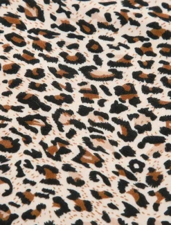 Women's Shorts Chinos Vacation Vintage Streetwear Short High Waist Leopard Lace Printing Comfy Soft Comfortable Micro-elastic Outdoor Street Brown Summer Regular Fit