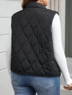 Women's Shrugs Elegant Sleeveless Crew Neck Work Black Spring Fall Winter