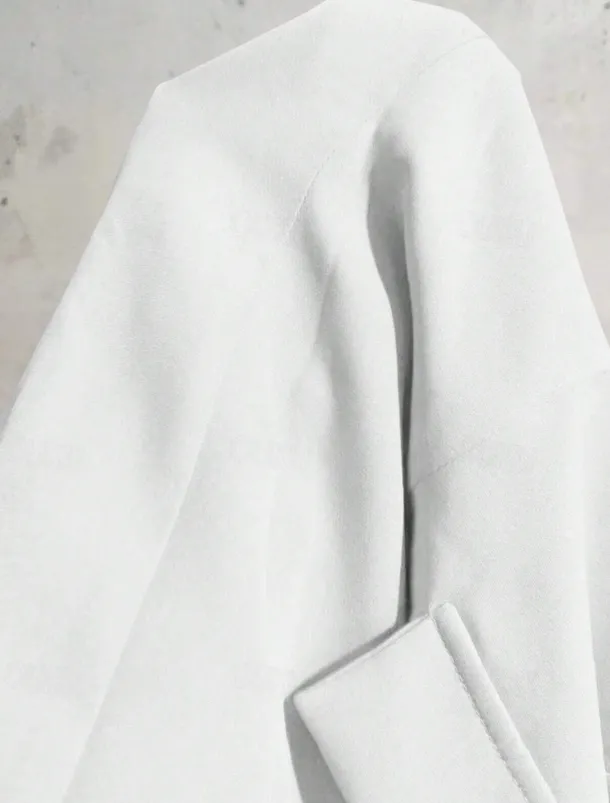 Women's Shrugs Solid Color Elegant Long Sleeve Shirt Collar Work Daily Pocket White Spring Fall Winter