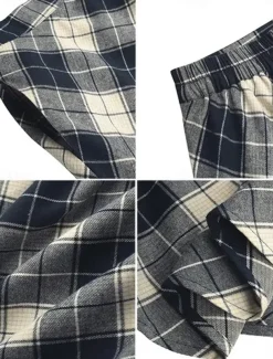 Women's Skirt A Line Maxi Skirts Pocket Print Plaid Street Daily Winter Fashion Casual Camel Black Blue