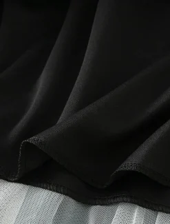 Women's Skirt A Line Swing Fashion Casual Midi High Waist Skirts Color Block Irregular Hem Layered Vacation Street White Pink Blue Green Winter Spandex