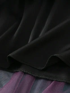 Women's Skirt A Line Swing Fashion Casual Midi High Waist Skirts Color Block Irregular Hem Layered Vacation Street White Pink Blue Green Winter Spandex