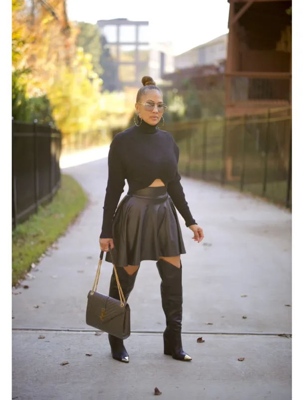 Women's Skirt Fashion Carnival Costumes Ladies Mini Skirts Solid Colored Pleated Carnival Homecoming Black Red Brown Spring & Fall PU Leather