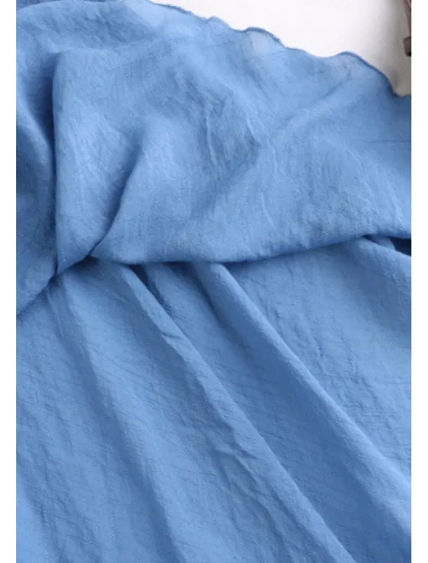 Women's Skirt Swing Fashion Maxi Mid Rise Skirts Plain Ruched Micro-elastic Vacation Street Black White Pink Blue Summer Cotton