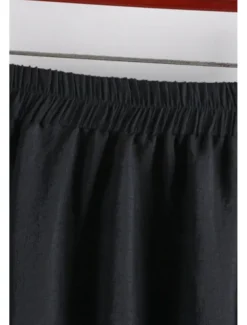 Women's Skirt Swing Fashion Maxi Mid Rise Skirts Plain Ruched Micro-elastic Vacation Street Black White Pink Blue Summer Cotton