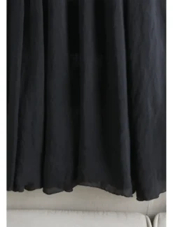 Women's Skirt Swing Fashion Maxi Mid Rise Skirts Plain Ruched Micro-elastic Vacation Street Black White Pink Blue Summer Cotton