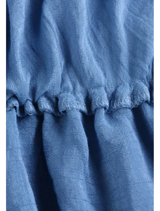 Women's Skirt Swing Fashion Maxi Mid Rise Skirts Plain Ruched Micro-elastic Vacation Street Black White Pink Blue Summer Cotton