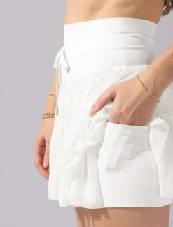 Women's Skirt Tutu Fashion Casual Mini High Waist Skirts Solid Colored Casual Daily Weekend Apricot Black White Pink Summer Polyester