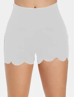 Women's Slim Shorts Fashion Short Plain Tummy Control Butt Lift Comfort High Elasticity Casual Daily Black White Beige Skinny