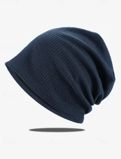 Women's Slouchy Beanie Hat with Textured Knit Design, Casual Lightweight Cap for Autumn and Winter Fashion