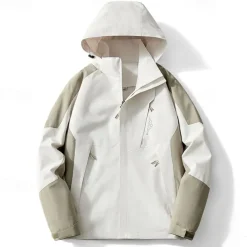 Women's Softshell Jacket Hiking Jacket Outdoor Color Block Windproof Water Resistant Windbreaker Jacket Traveling Light Pink Black Ivory Pink Blue