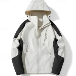 Women's Softshell Jacket Hiking Jacket Outdoor Color Block Windproof Water Resistant Windbreaker Jacket Traveling Light Pink Black Ivory Pink Blue