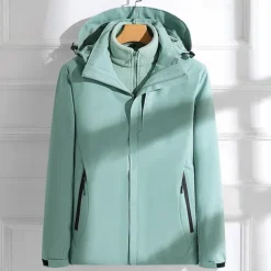 Women's Softshell Jacket Hiking Jacket Winter Outdoor Thermal Warm Fleece Lining Windproof Water Resistant 3-in-1 Jacket Fleece Jackets Windbreaker Jacket Traveling Black Ivory Pink Red Purple