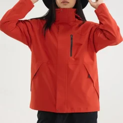 Women's Softshell Jacket Hiking Jacket Winter Outdoor Color Block Thermal Warm Fleece Lining Windproof Water Resistant 3-in-1 Jacket Winter Jacket Lightweight Jacket Traveling Black White Ivory