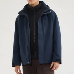 Women's Softshell Jacket Hiking Jacket Winter Outdoor Color Block Thermal Warm Fleece Lining Windproof Water Resistant 3-in-1 Jacket Winter Jacket Lightweight Jacket Traveling Black White Ivory