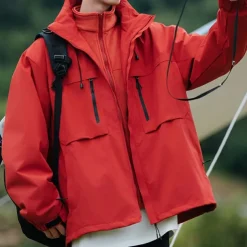 Women's Softshell Jacket Hiking Jacket Winter Outdoor Color Block Thermal Warm Windproof Water Resistant 3-in-1 Jacket Winter Jacket Fleece Jackets Traveling Black Ivory Pink Red Orange