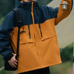 Women's Softshell Jacket Hiking Jacket Winter Outdoor Color Block Thermal Warm Windproof Water Resistant 3-in-1 Jacket Winter Jacket Fleece Jackets Traveling Black Ivory Pink Red Orange