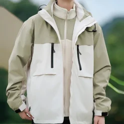 Women's Softshell Jacket Hiking Jacket Winter Outdoor Color Block Thermal Warm Windproof Water Resistant 3-in-1 Jacket Winter Jacket Fleece Jackets Traveling Black Ivory Pink Red Orange