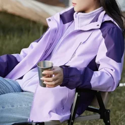 Women's Softshell Jacket Hiking Jacket Winter Outdoor Thermal Warm Fleece Lining Windproof Water Resistant 3-in-1 Jacket Fleece Jackets Windbreaker Jacket Traveling Light Pink Black White Yellow Pink