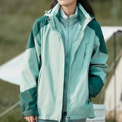 Women's Softshell Jacket Hiking Jacket Winter Outdoor Thermal Warm Fleece Lining Windproof Water Resistant 3-in-1 Jacket Fleece Jackets Windbreaker Jacket Traveling Light Pink Black White Yellow Pink