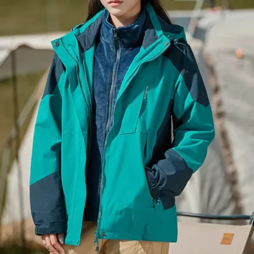 Women's Softshell Jacket Hiking Jacket Winter Outdoor Thermal Warm Fleece Lining Windproof Water Resistant 3-in-1 Jacket Fleece Jackets Windbreaker Jacket Traveling Light Pink Black White Yellow Pink