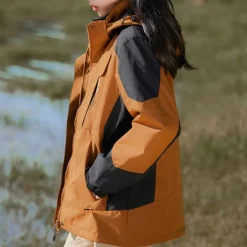 Women's Softshell Jacket Hiking Jacket Winter Outdoor Thermal Warm Fleece Lining Windproof Water Resistant 3-in-1 Jacket Fleece Jackets Windbreaker Jacket Traveling Light Pink Black White Yellow Pink