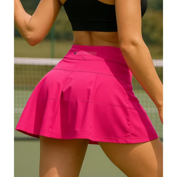 Women's Solid Colored Tennis Skirts Pleated Sweat-Wicking Moisture Wicking Breathable Tennis Golf Pickleball Black White Dark Navy Tennis Clothing