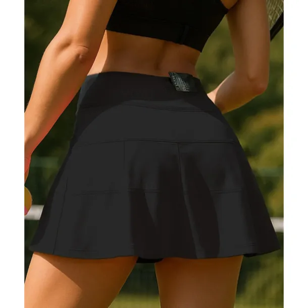 Women's Solid Colored Tennis Skirts Pleated Sweat-Wicking Moisture Wicking Breathable Tennis Golf Pickleball Black White Dark Navy Tennis Clothing