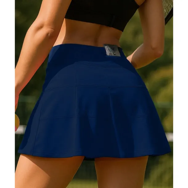 Women's Solid Colored Tennis Skirts Pleated Sweat-Wicking Moisture Wicking Breathable Tennis Golf Pickleball Black White Dark Navy Tennis Clothing