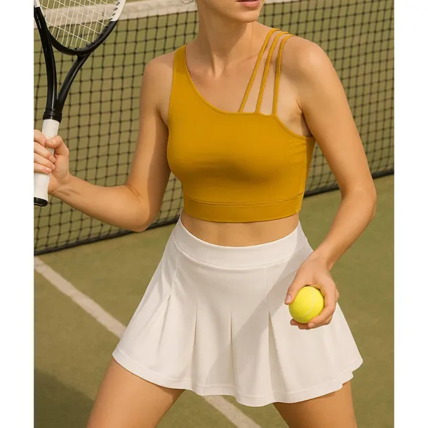 Women's Solid Colored Tennis Top Sleeveless Sweat-Wicking Moisture Wicking Breathable Tennis Golf Pickleball Straps White Yellow Green Tennis Clothing