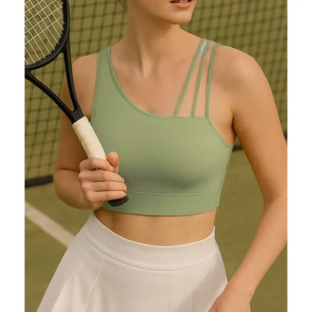 Women's Solid Colored Tennis Top Sleeveless Sweat-Wicking Moisture Wicking Breathable Tennis Golf Pickleball Straps White Yellow Green Tennis Clothing